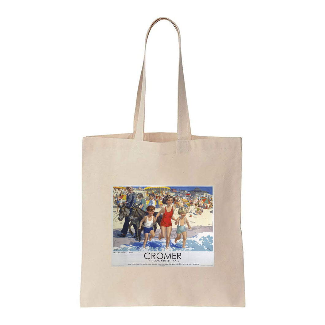 Cromer, It's Quicker By Rail - Canvas Tote Bag