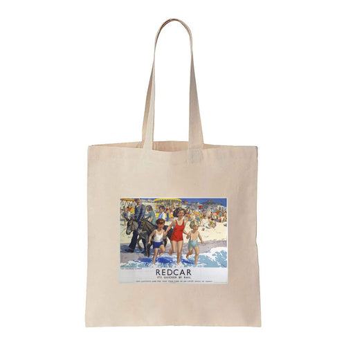 Redcar, It's Quicker By Rail - Canvas Tote Bag