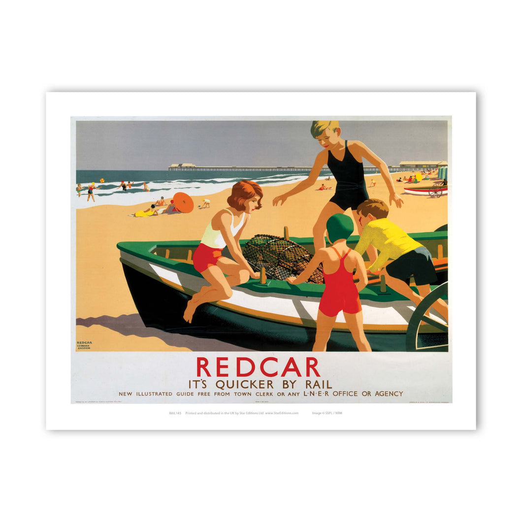 Redcar - Boat Art Print