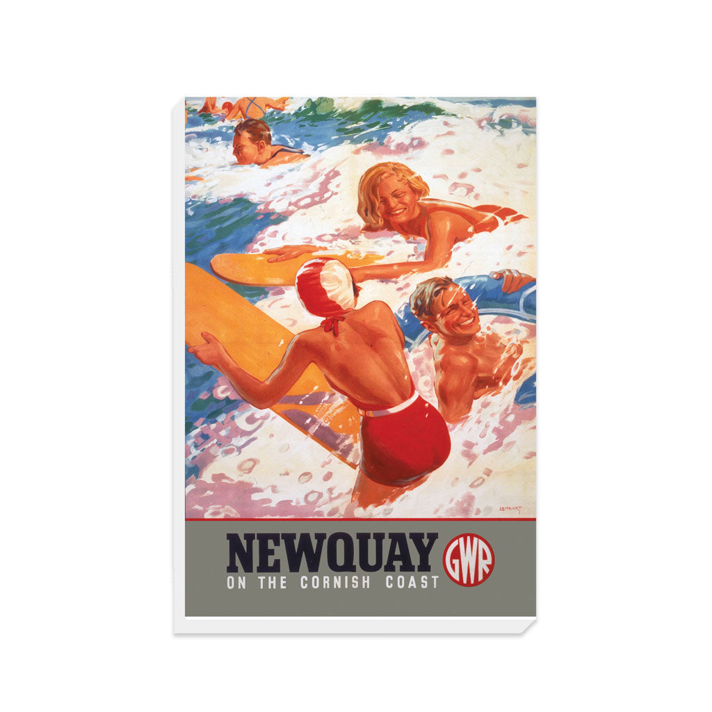 Newquay on the Cornish Coast - Canvas