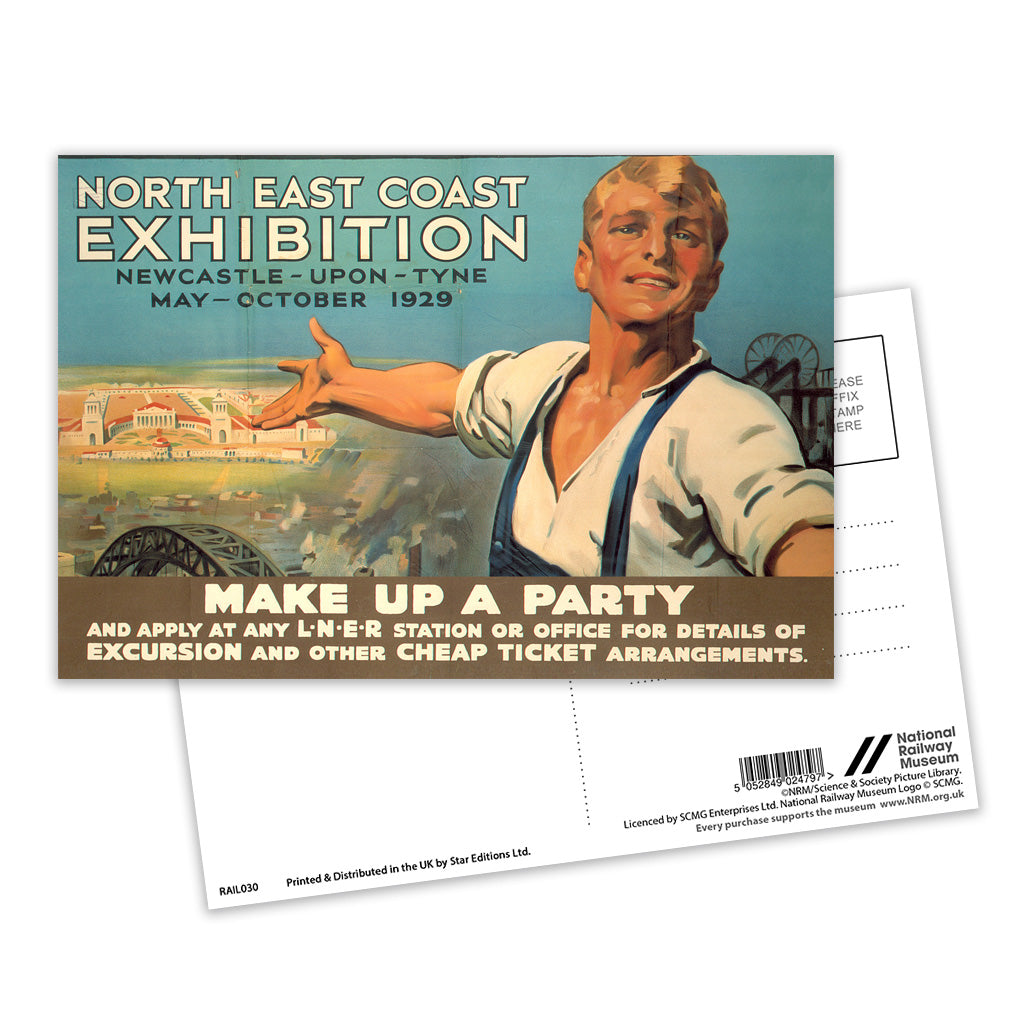 North East Coast Exhibition Postcard Pack of 8