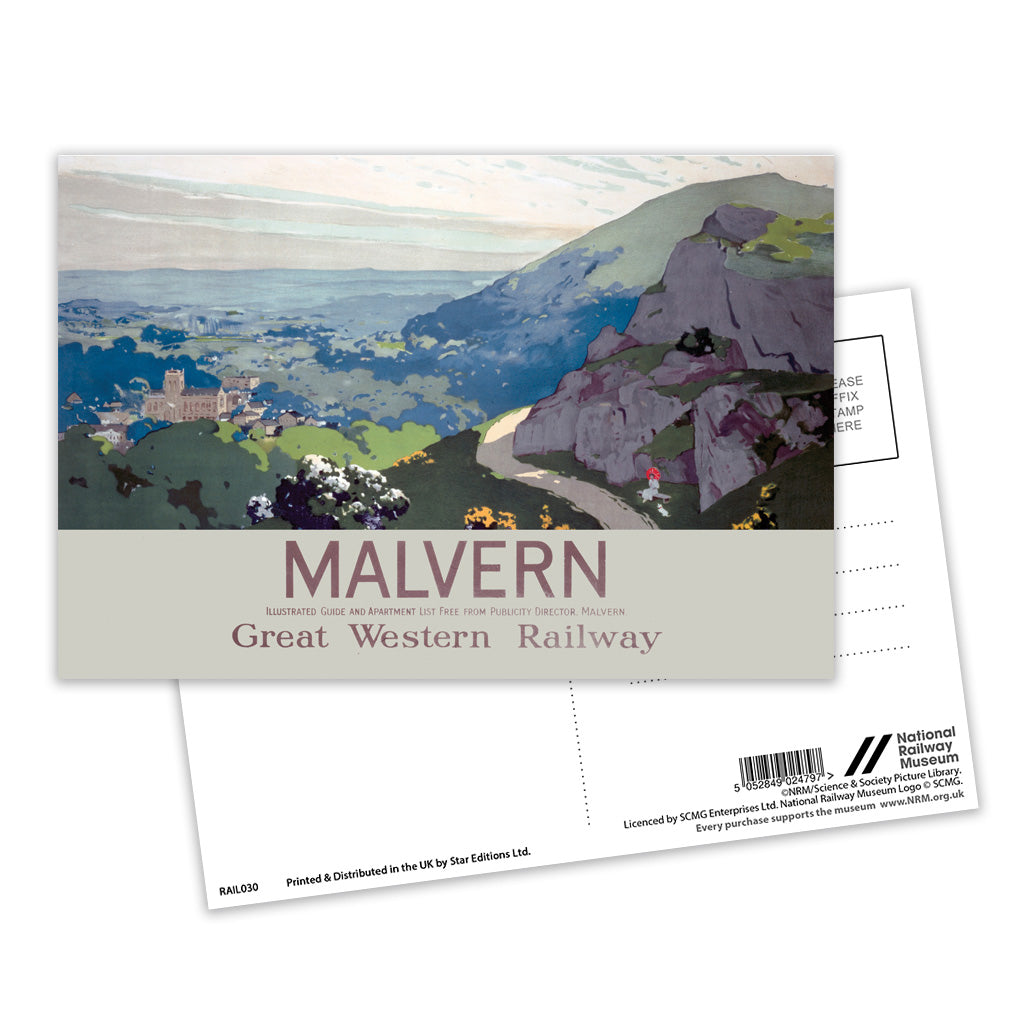 Malvern Postcard Pack of 8