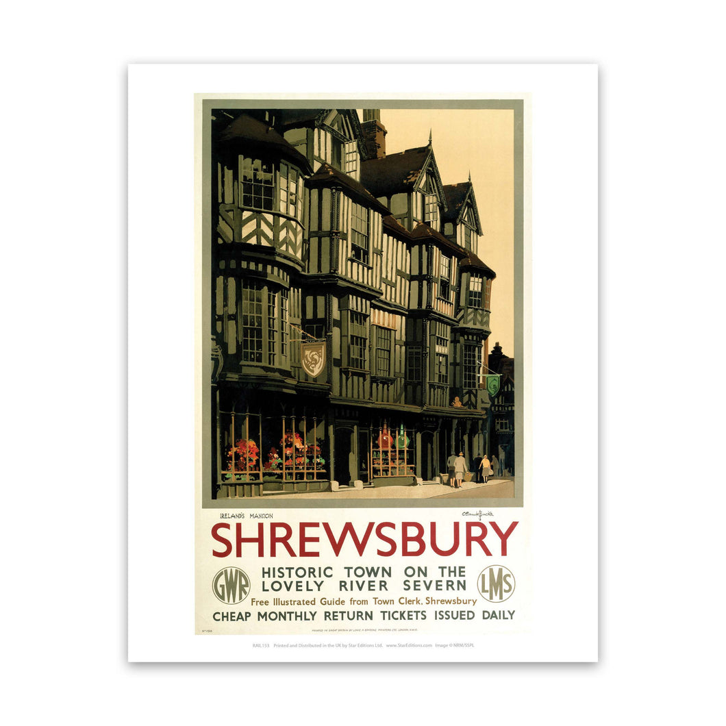 Shrewsbury, Historic Town Art Print