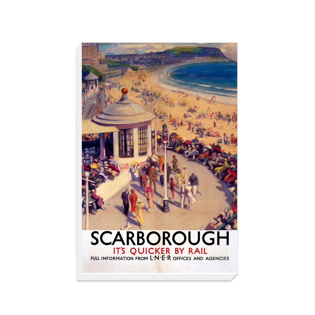 Scarborough, It's Quicker By Rail - Canvas