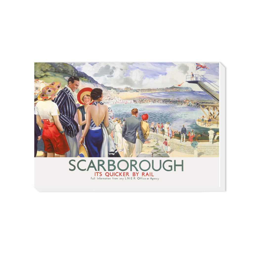 Scarborough, It's Quicker By Rail - Canvas