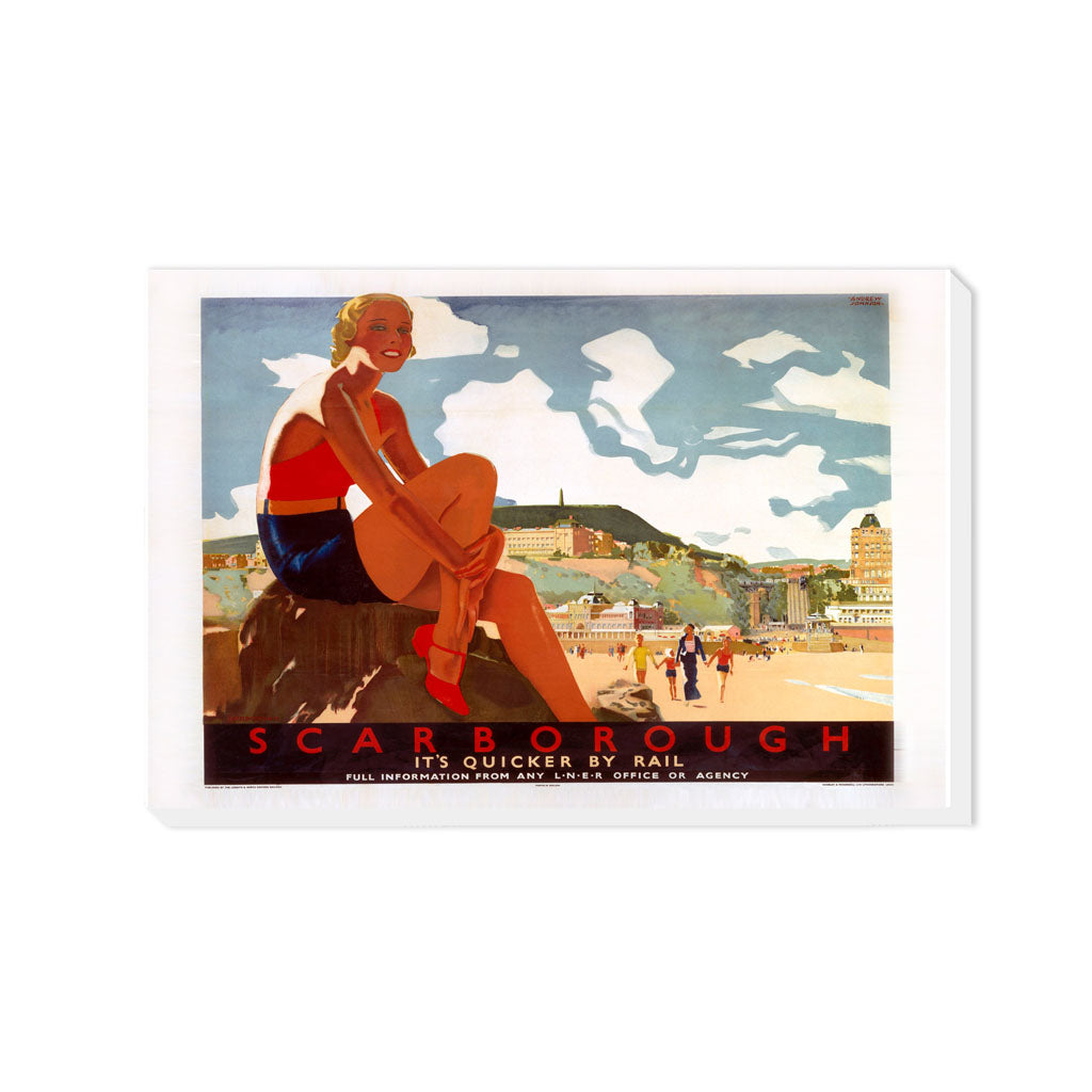 Scarborough, It's Quicker By Rail - Canvas