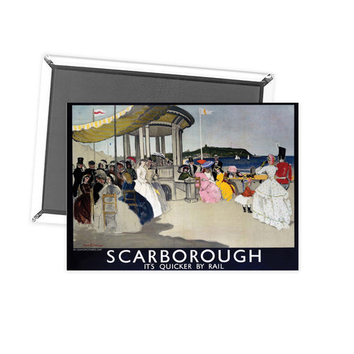 Scarborough, its quicker by rail 5 Fridge Magnet