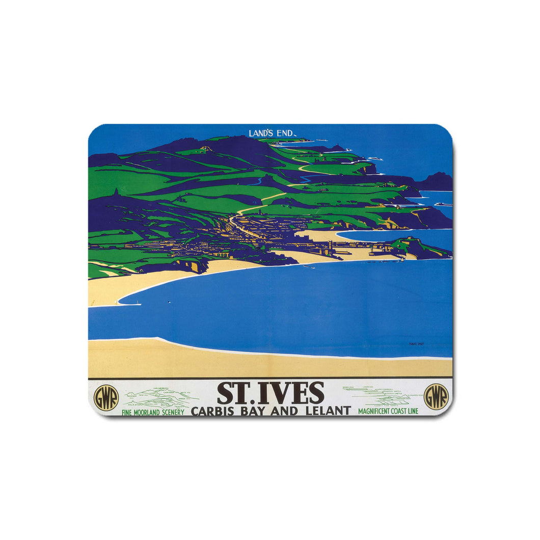 St Ives, Carbis Bay and Lelant - Mouse Mat