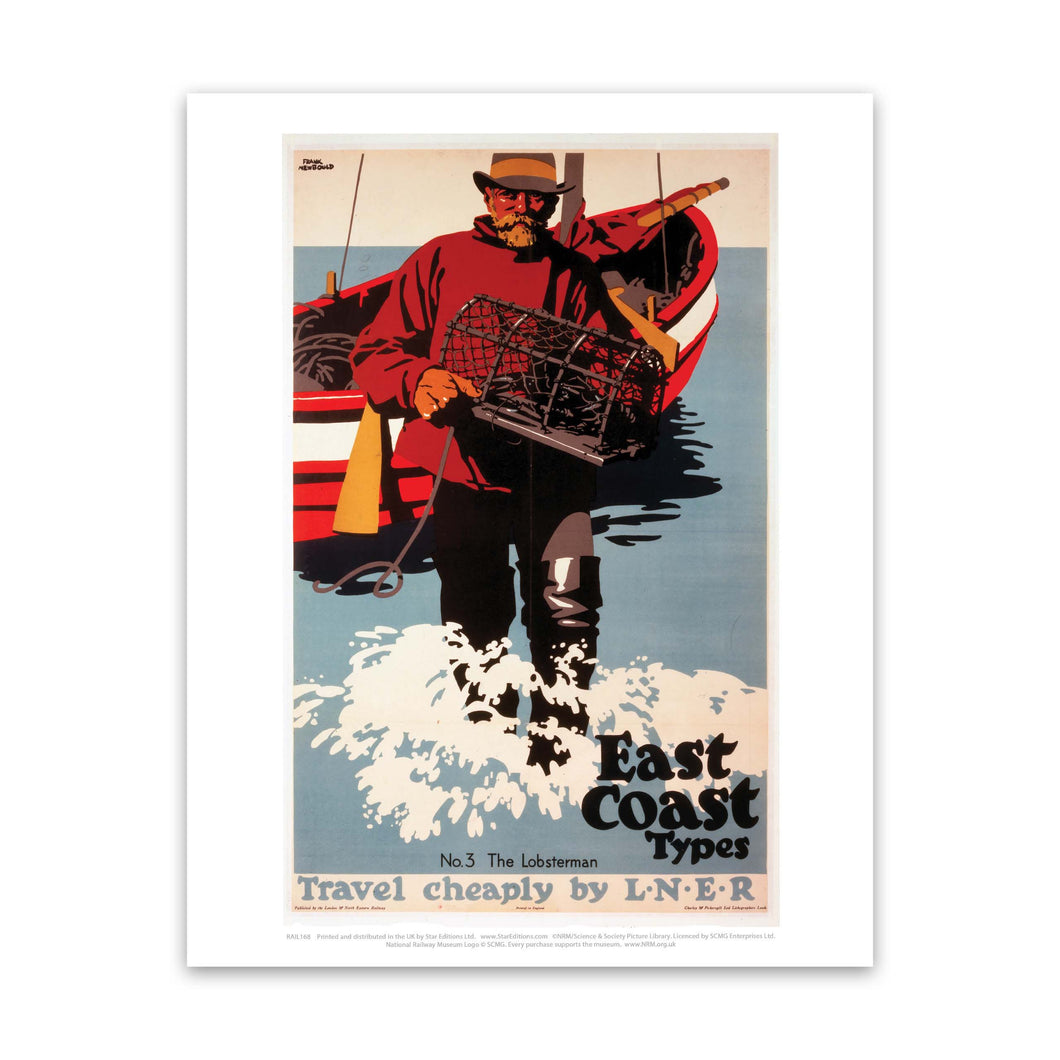 East Coast Types No 3 The Lobsterman Art Print