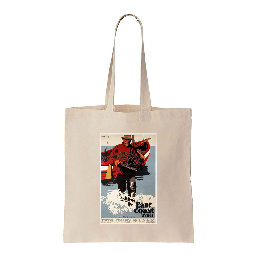 East Coast Types No 3 The Lobsterman - Canvas Tote Bag