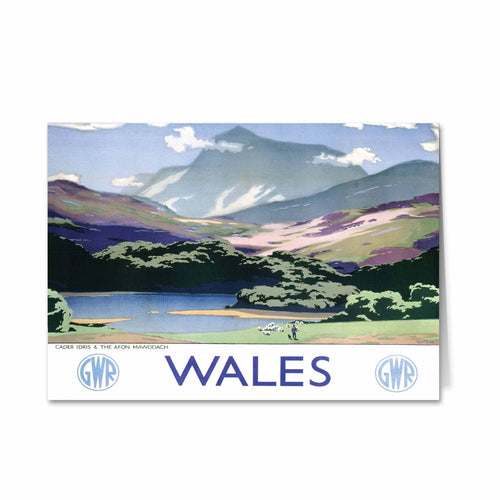 Wales, Cader Idris and The Afon Mawddach Greeting Card