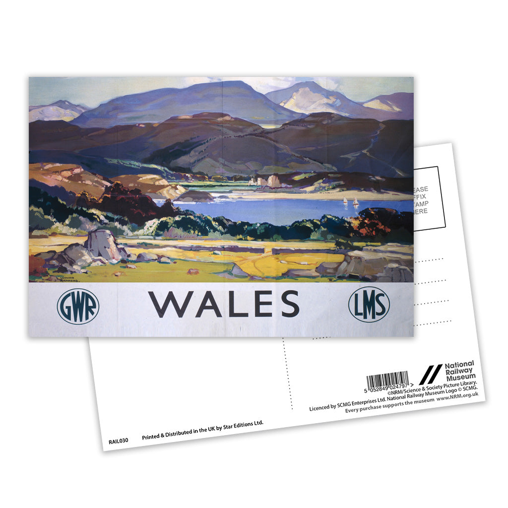 Wales Postcard Pack of 8