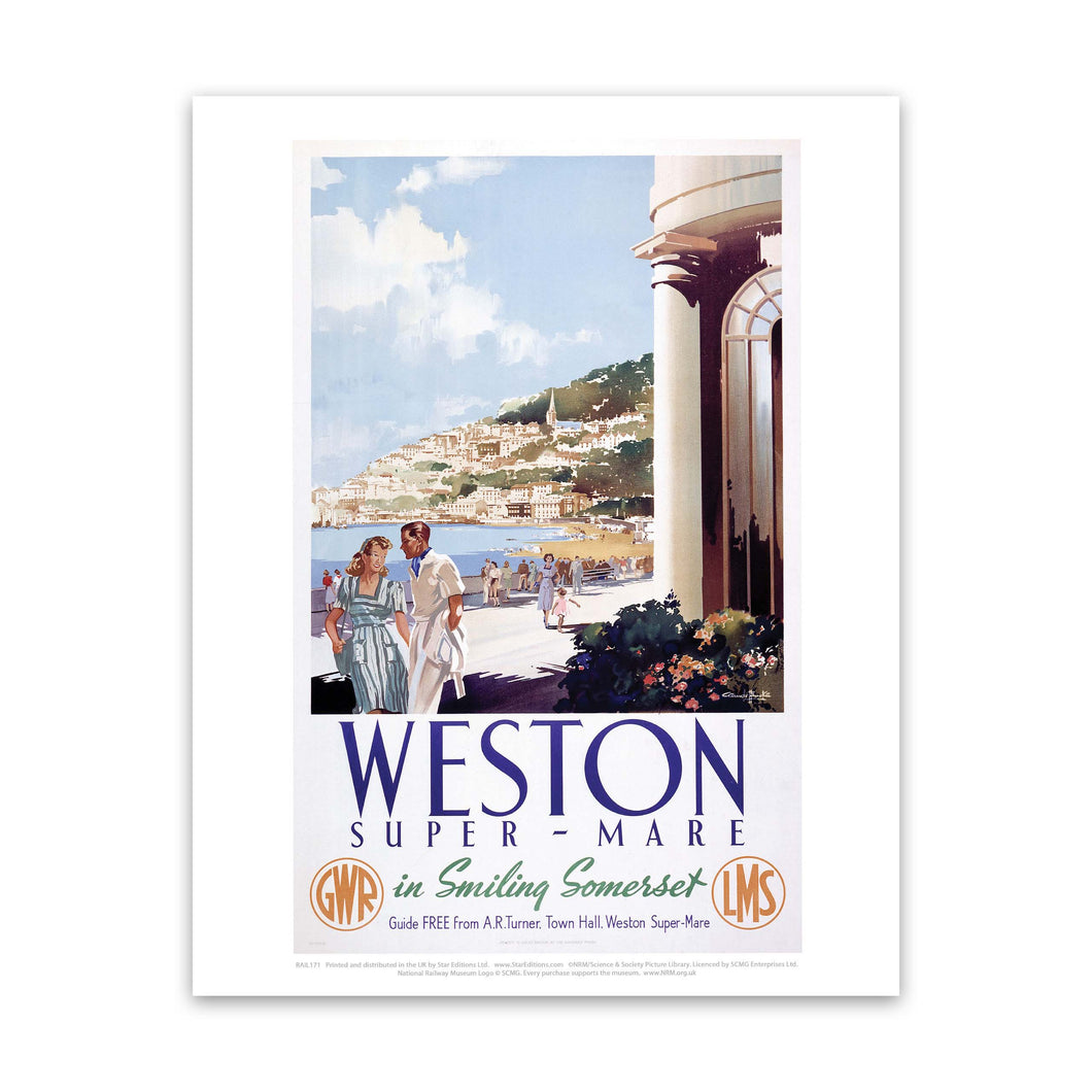 Weston in Smiling Somerset Art Print