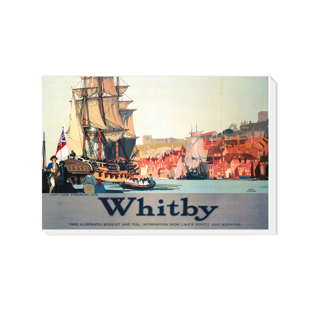 Whitby - Capt Cook Embarking 1776 - Canvas