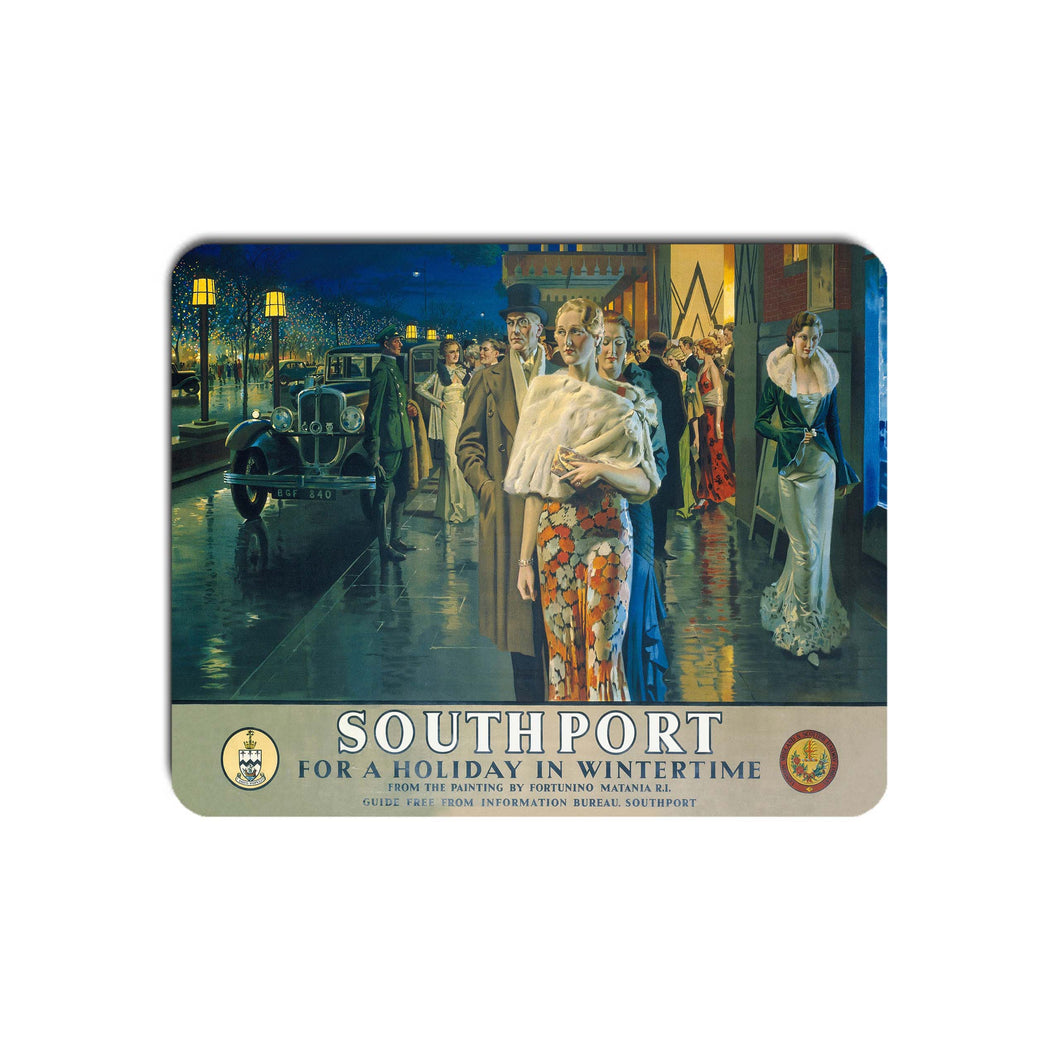 Southport for a Holiday in Wintertime - Mouse Mat