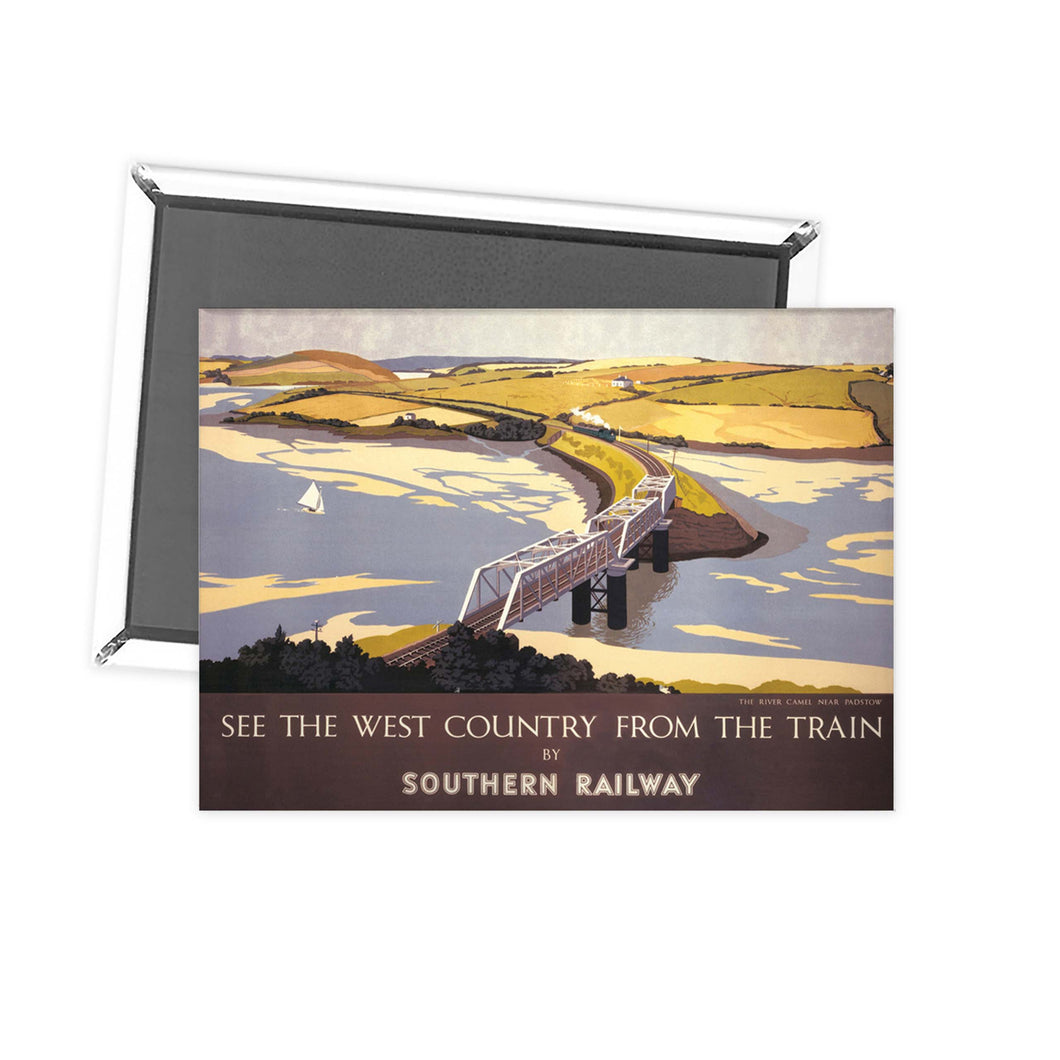 country from the train Fridge Magnet