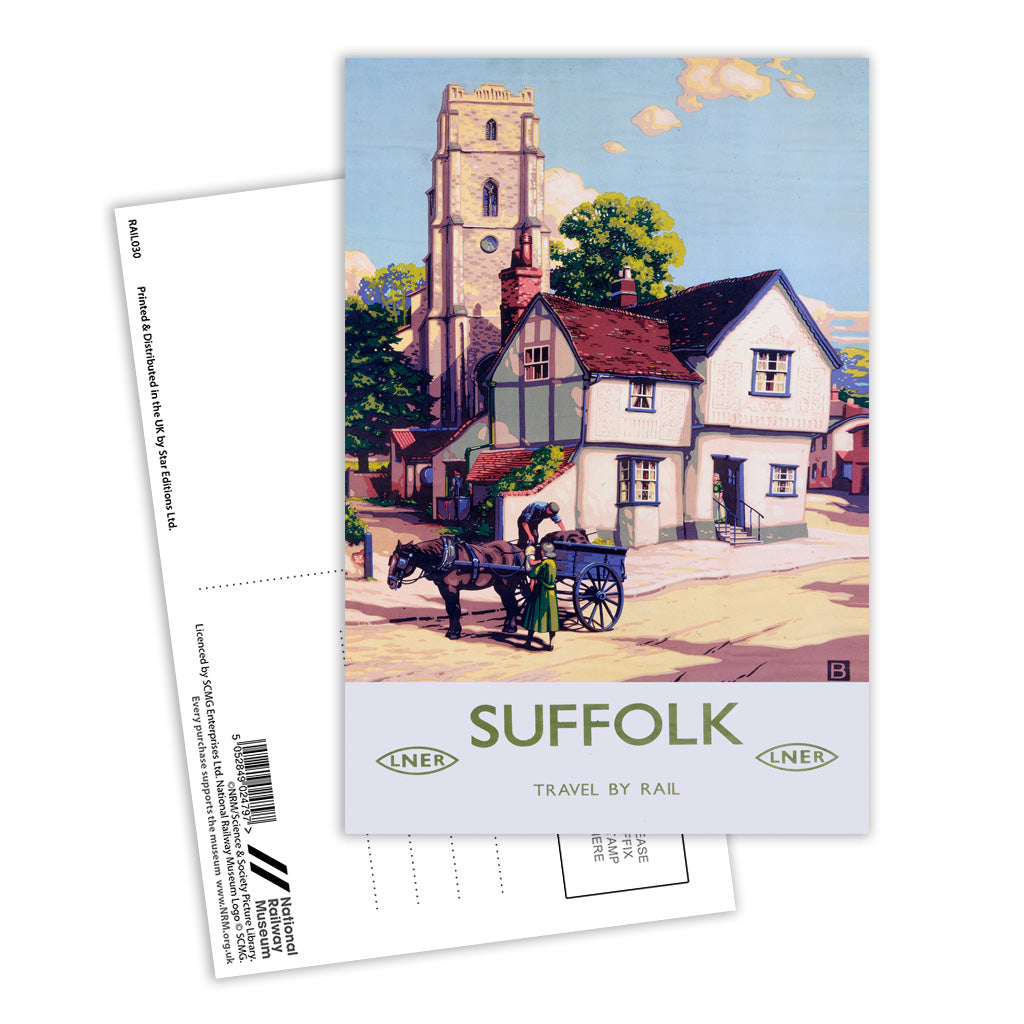 Suffolk Postcard Pack of 8