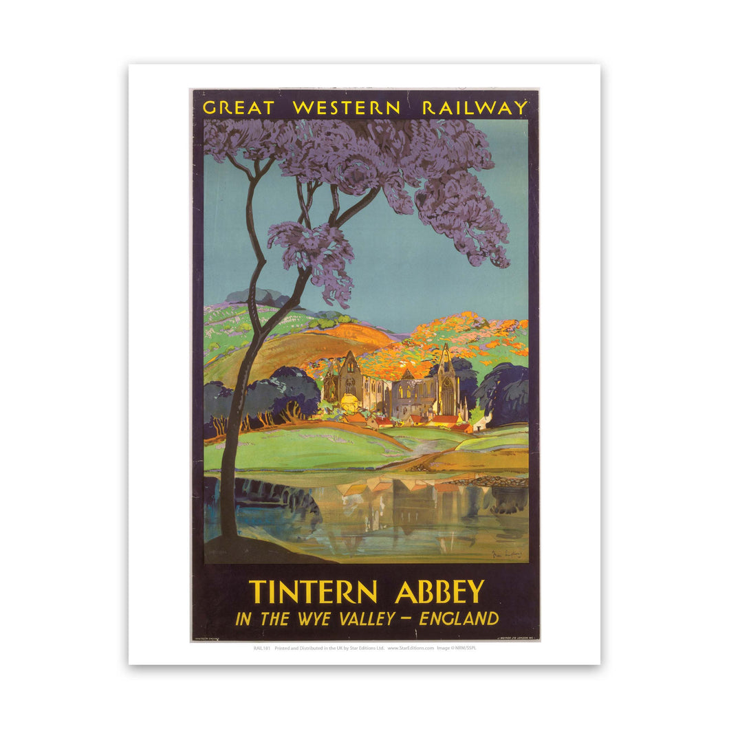 Tintern Abbey in the Wye Valley Art Print