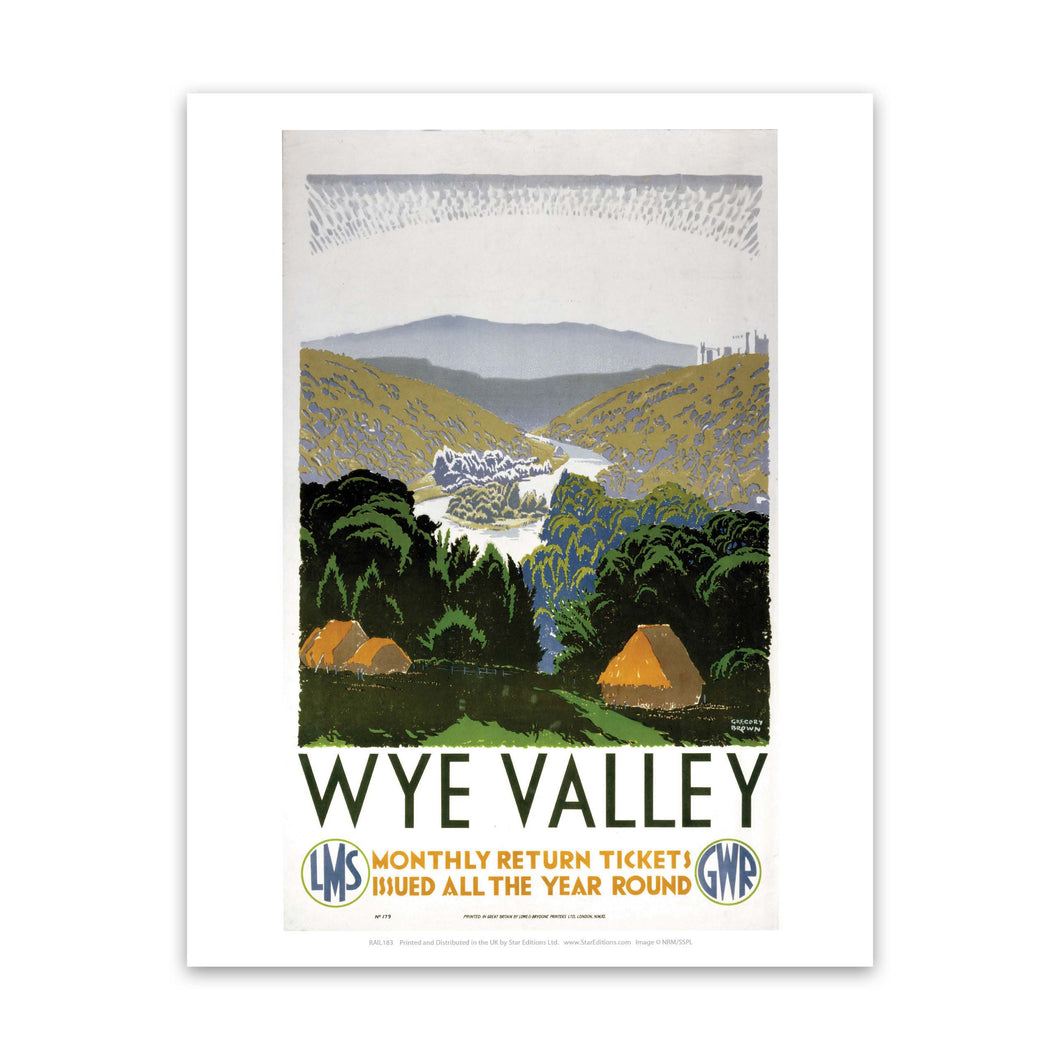 Wye Valley Art Print