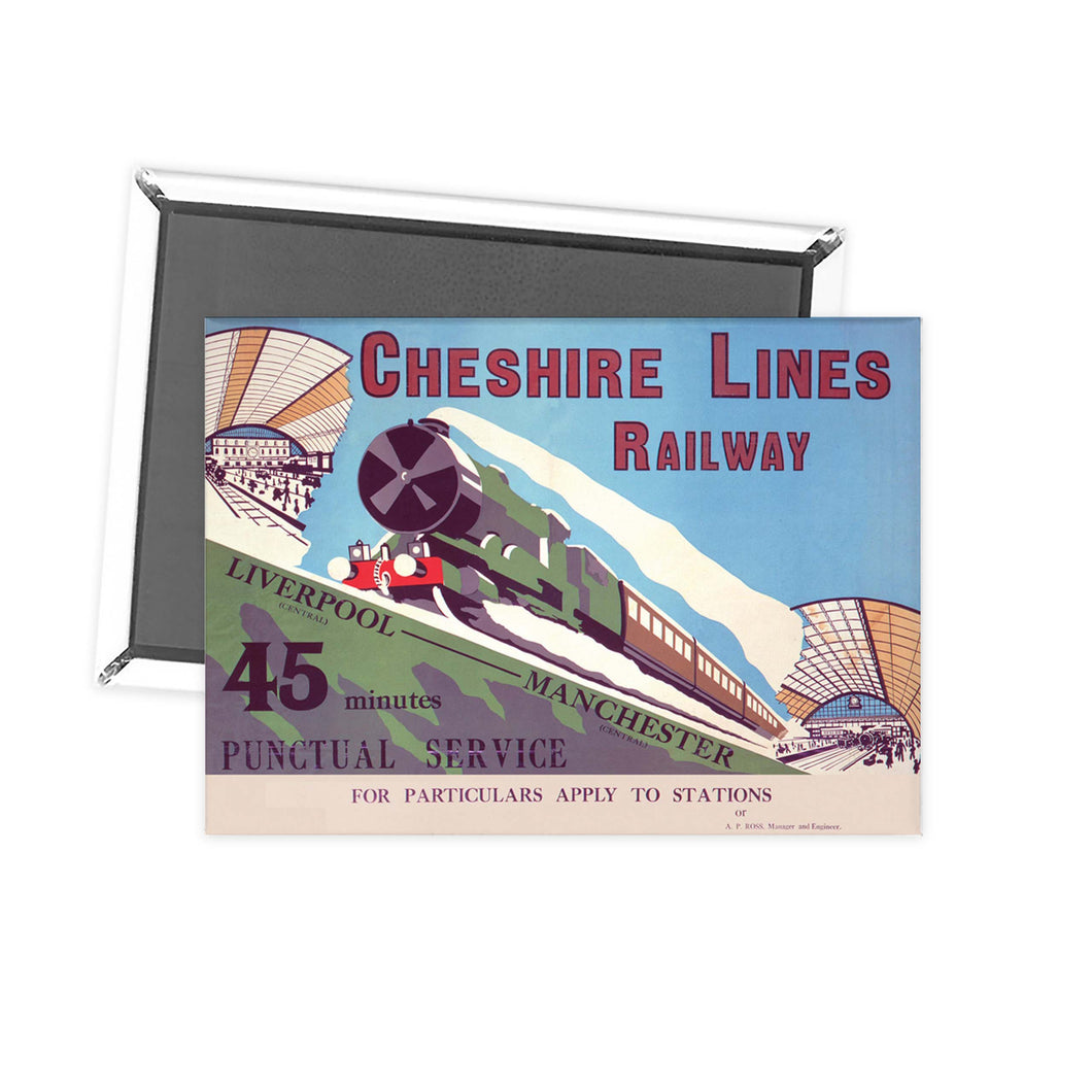 Cheshire Lines Railway Fridge Magnet