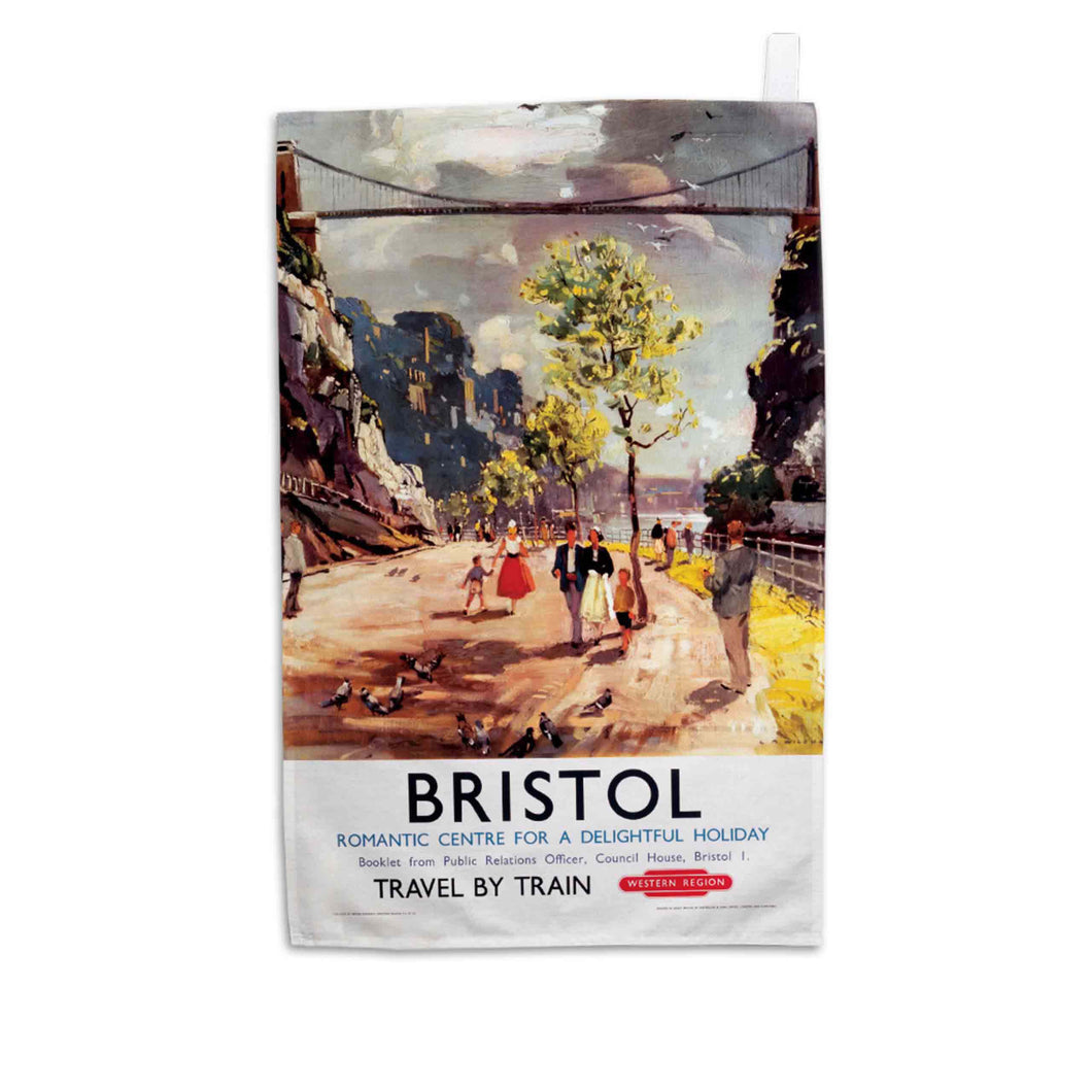 Bristol, Romantic Centre - Tea Towel