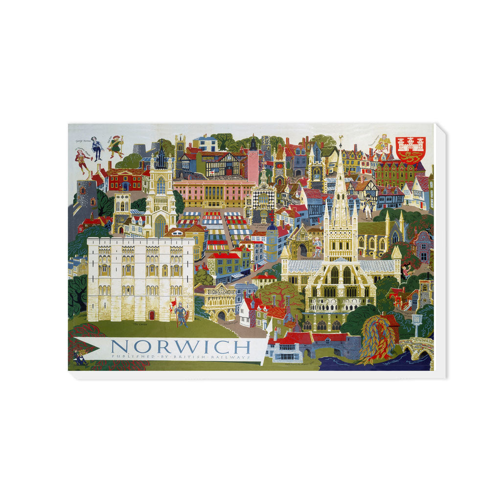 Norwich Illustration - Canvas