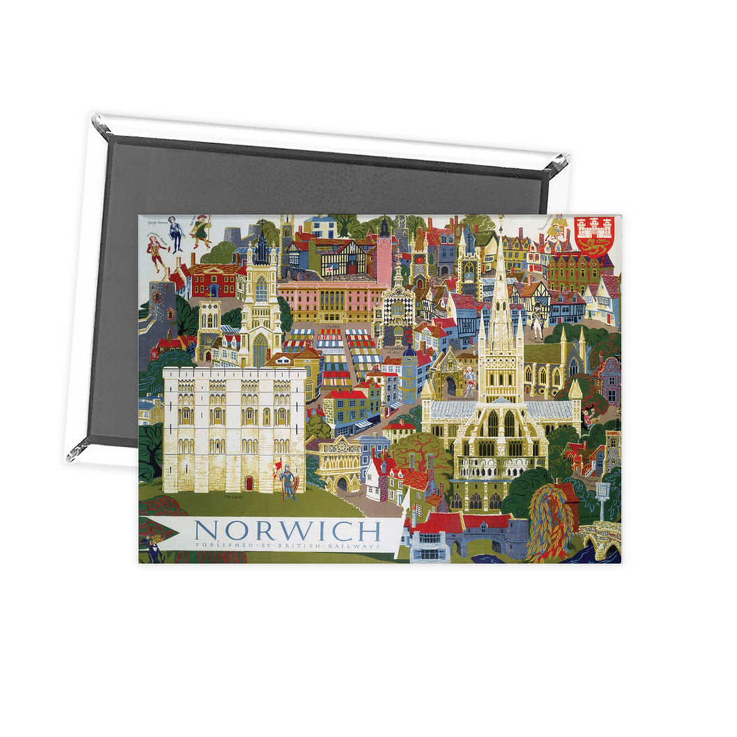 Norwich Illustration from Air Fridge Magnet