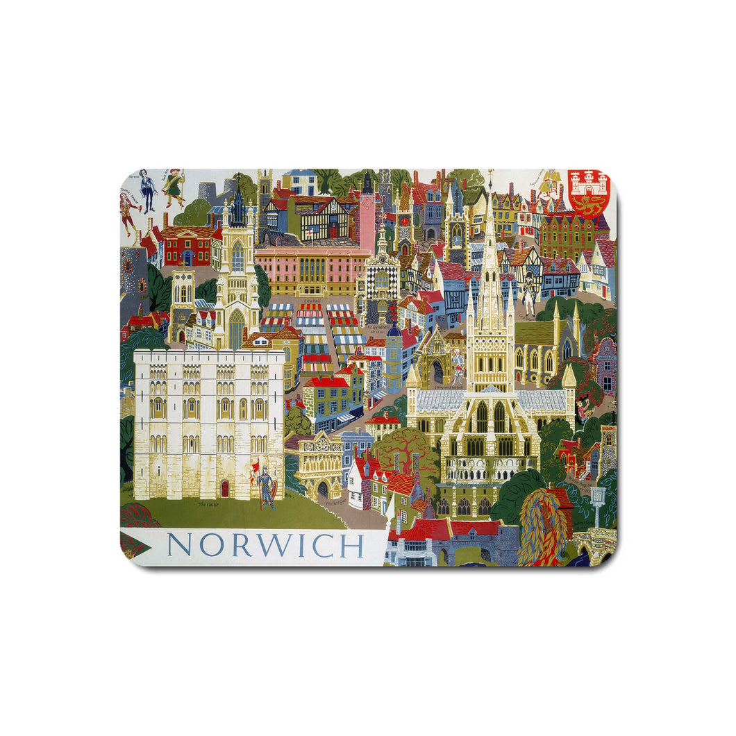 Norwich Illustration - Mouse Mat