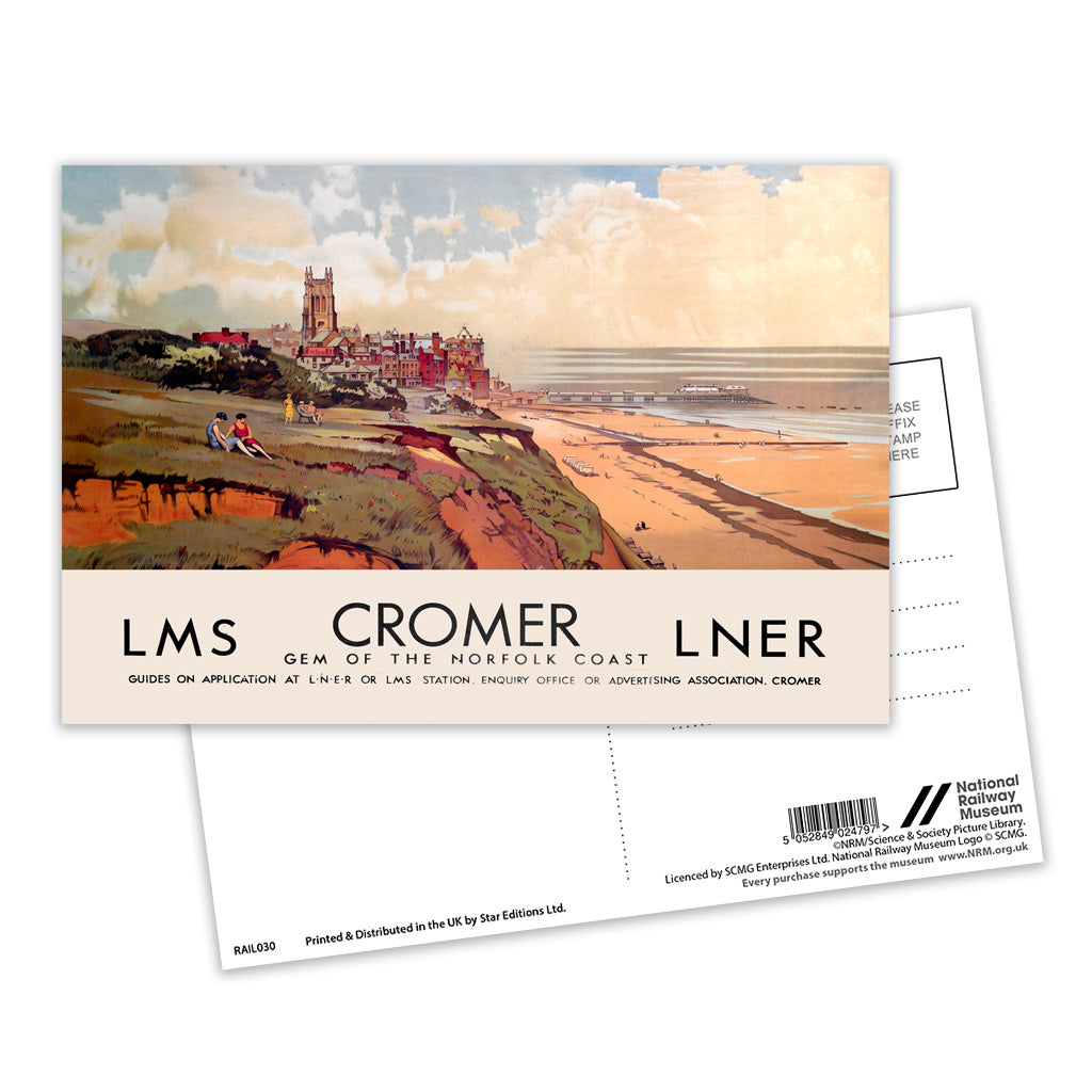Cromer - Gem of the Norfolk Coast Postcard Pack of 8