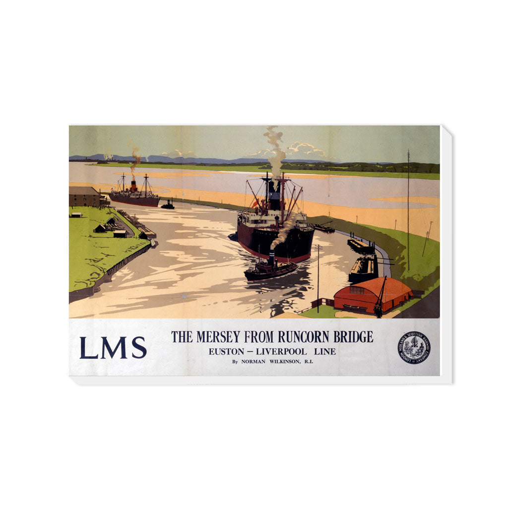 The Mersey from Runcorn Bridge - Canvas