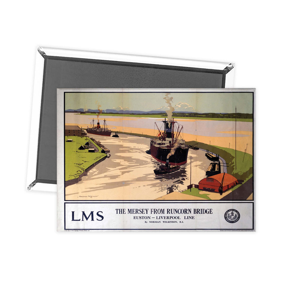 The Mersey from Runcorn Bridge Fridge Magnet