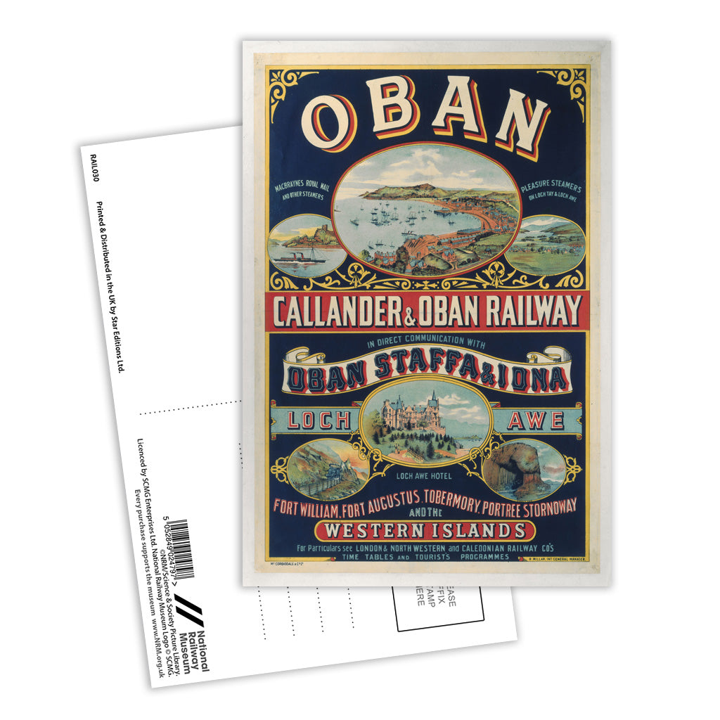 Callander & Oban Railway Postcard Pack of 8