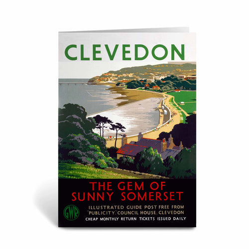 Clevedon - the Gem of Sunny Somerset Greeting Card