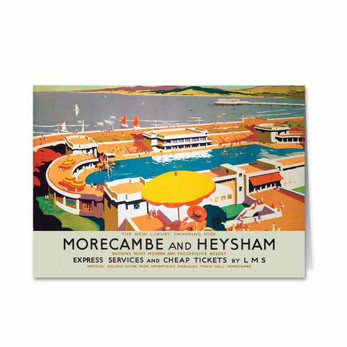 Morecambe and Heysham, Modern and Progressive Resort Greeting Card