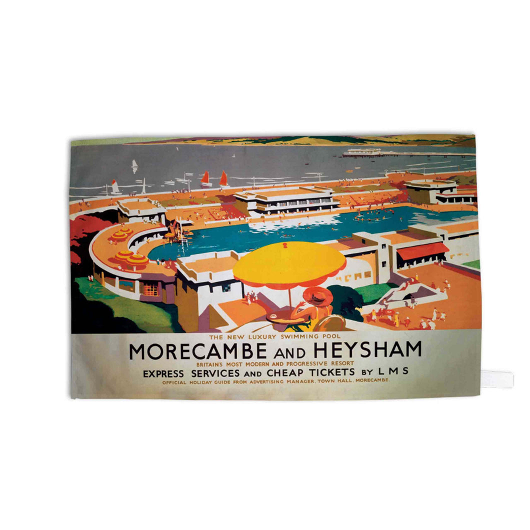 Morecambe and Heysham, Modern and Progressive Resort - Tea Towel