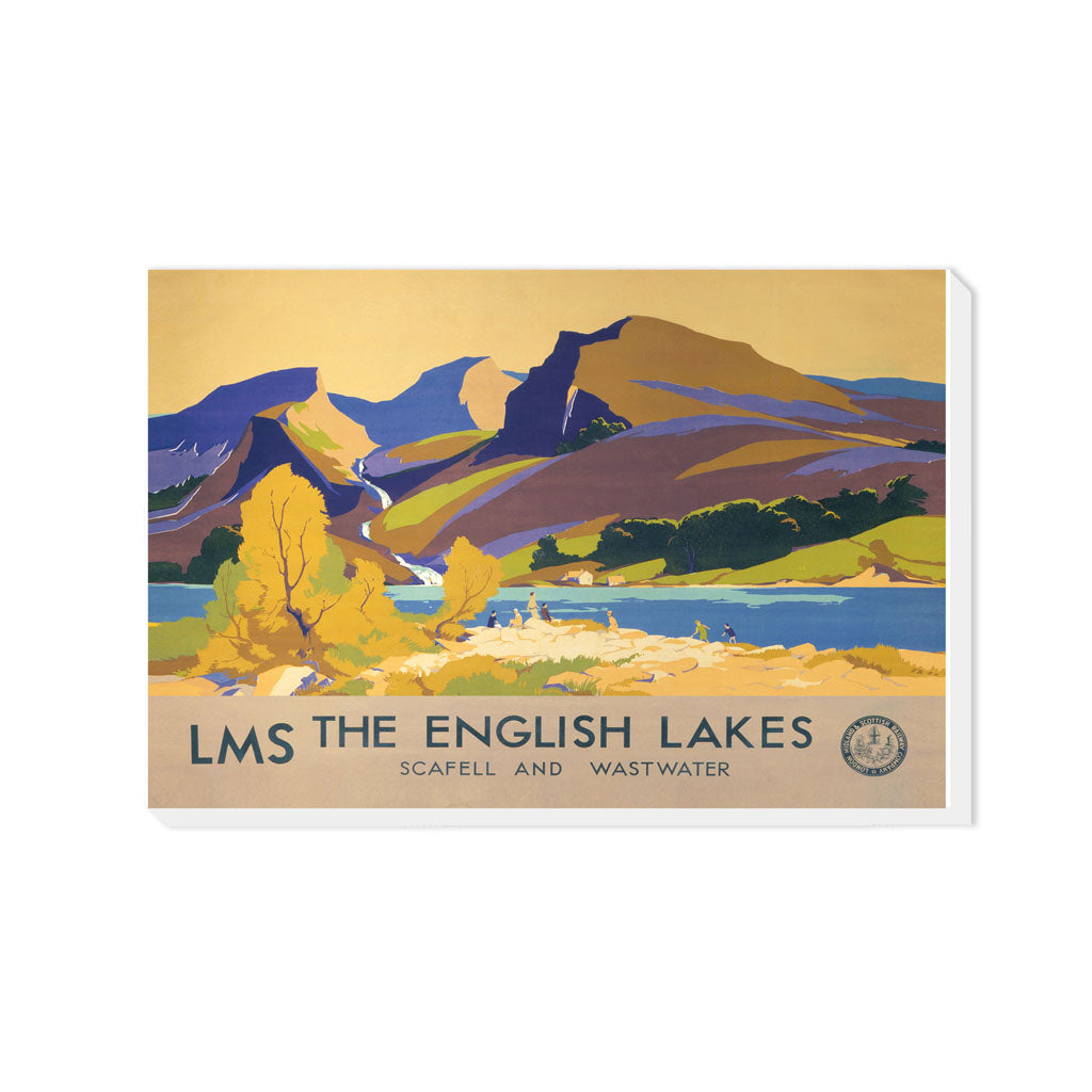 The English Lakes, Scafell and Wastwater - Canvas