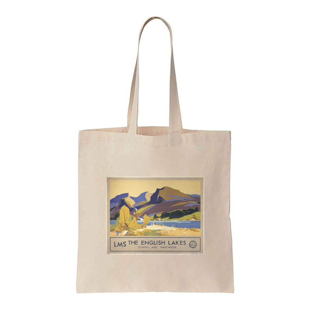 The English Lakes, Scafell and Wastwater - Canvas Tote Bag