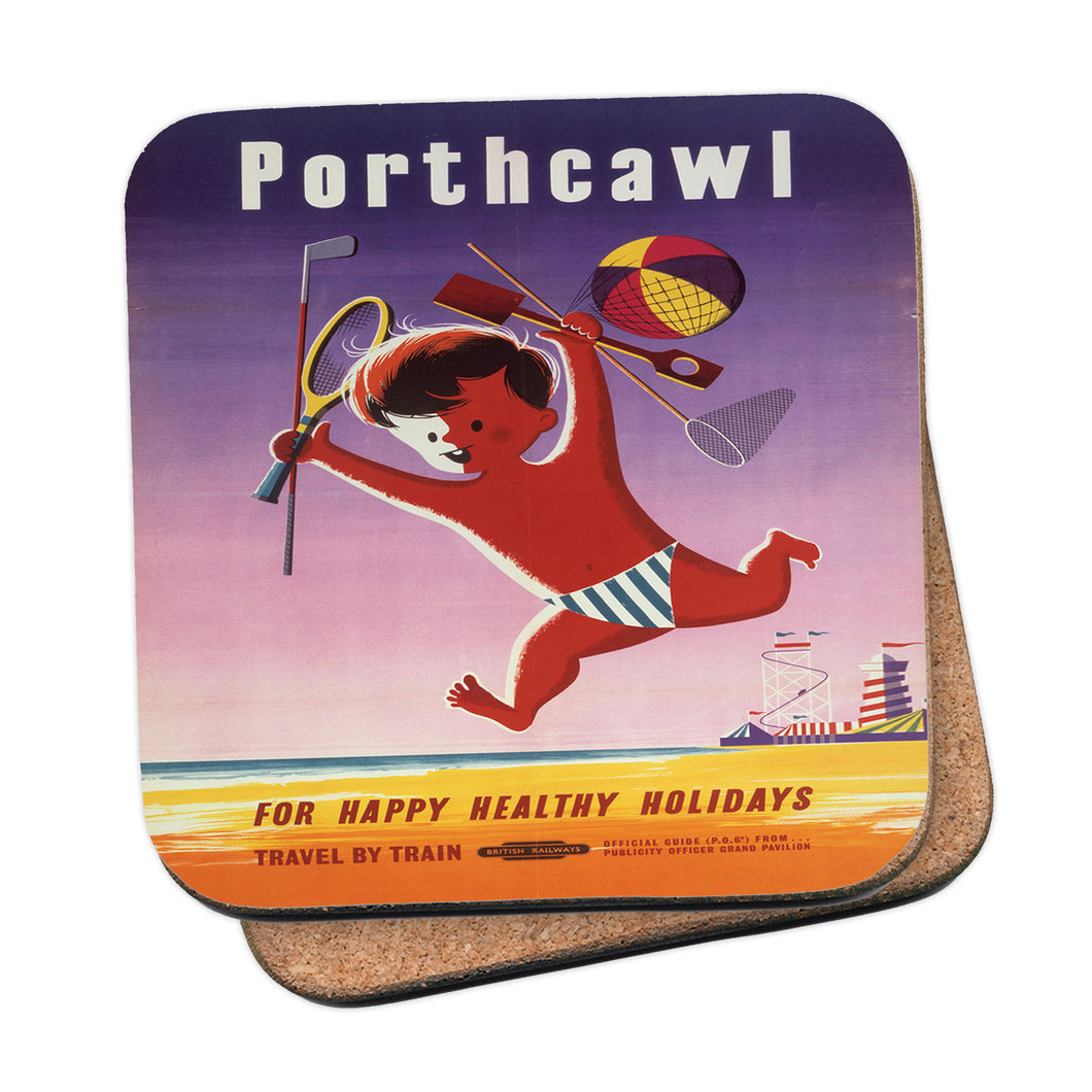 Porthcawl for Happy Holidays - Glamorganshire Coaster