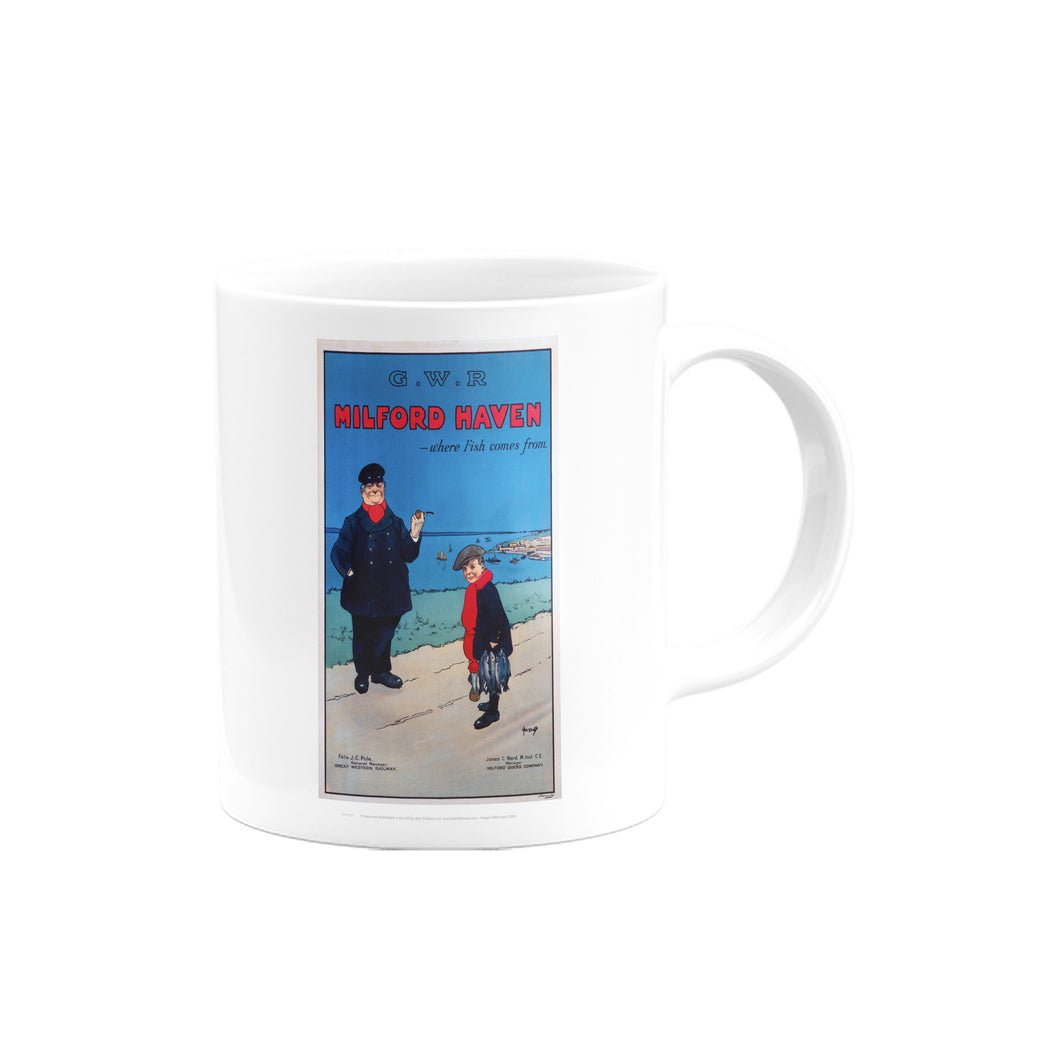 Milford Haven, where fish comes from Mug