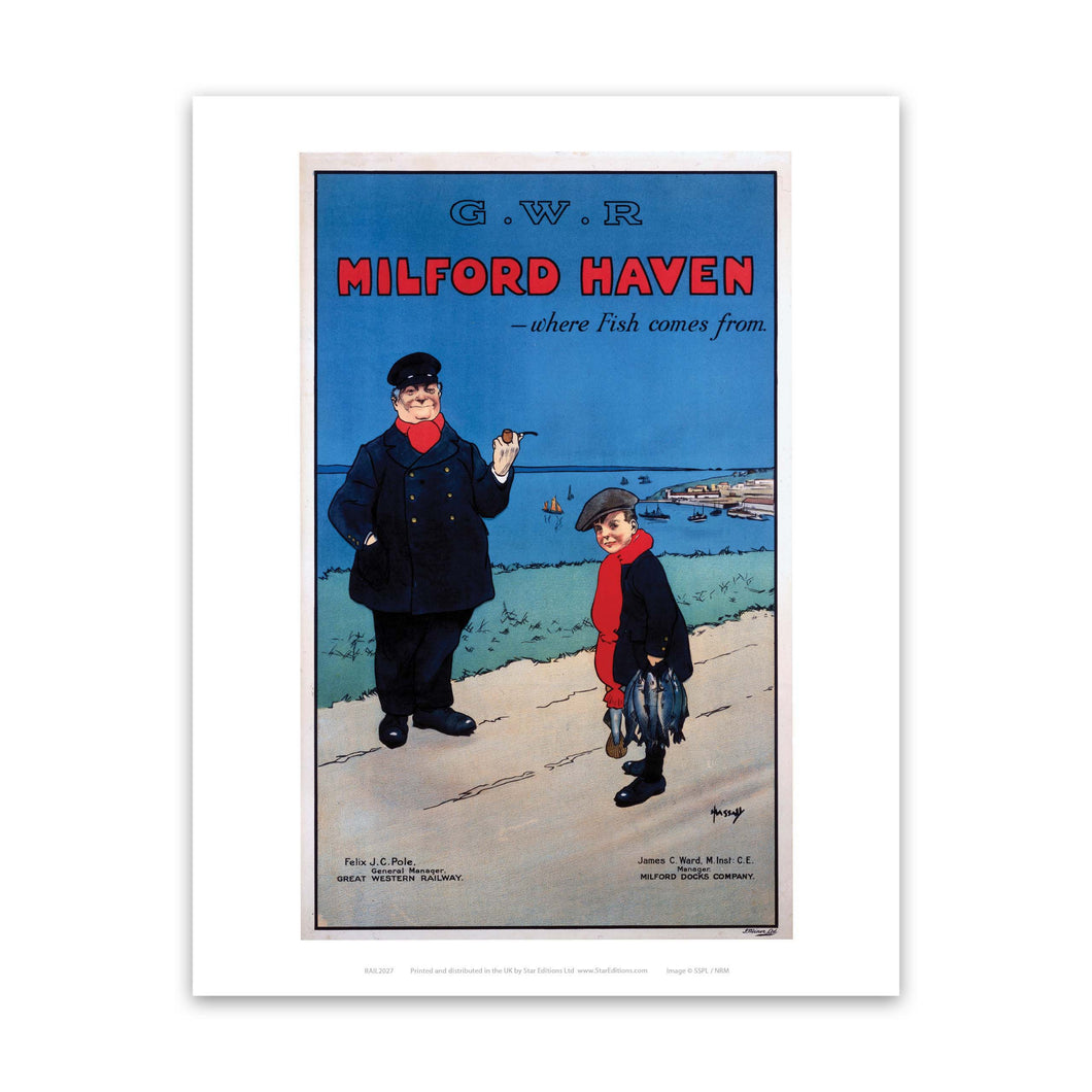 Milford Haven, where fish comes from Art Print