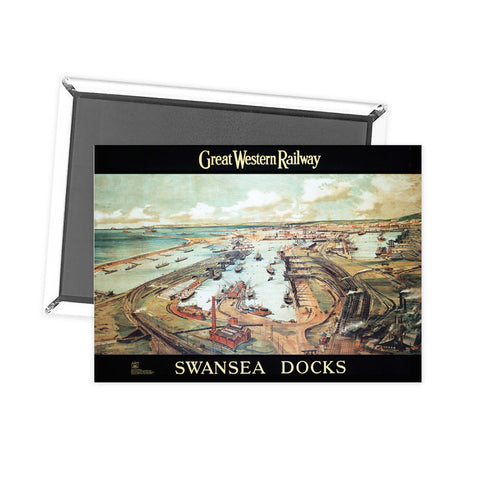 Great Western Railway, Swansea Docks Fridge Magnet