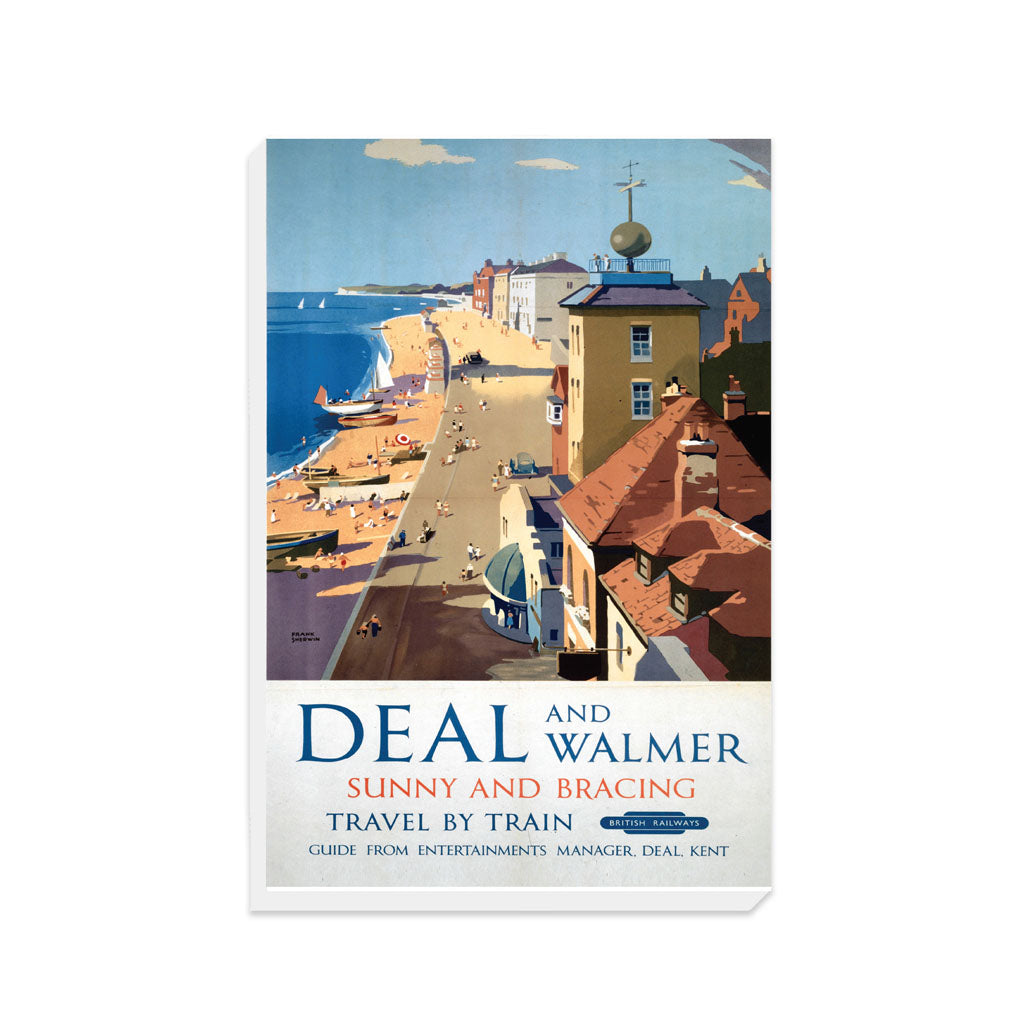 Deal and Walmer Sunny and Bracing - Canvas