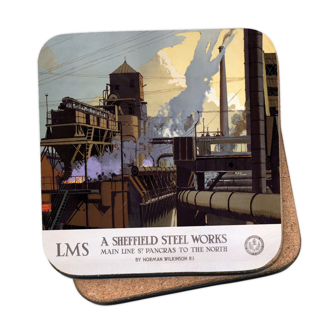 Sheffield Steel Works LMS Coaster