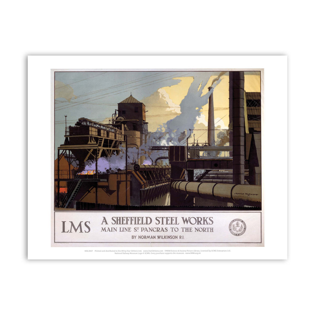 Sheffield Steel Works LMS Art Print