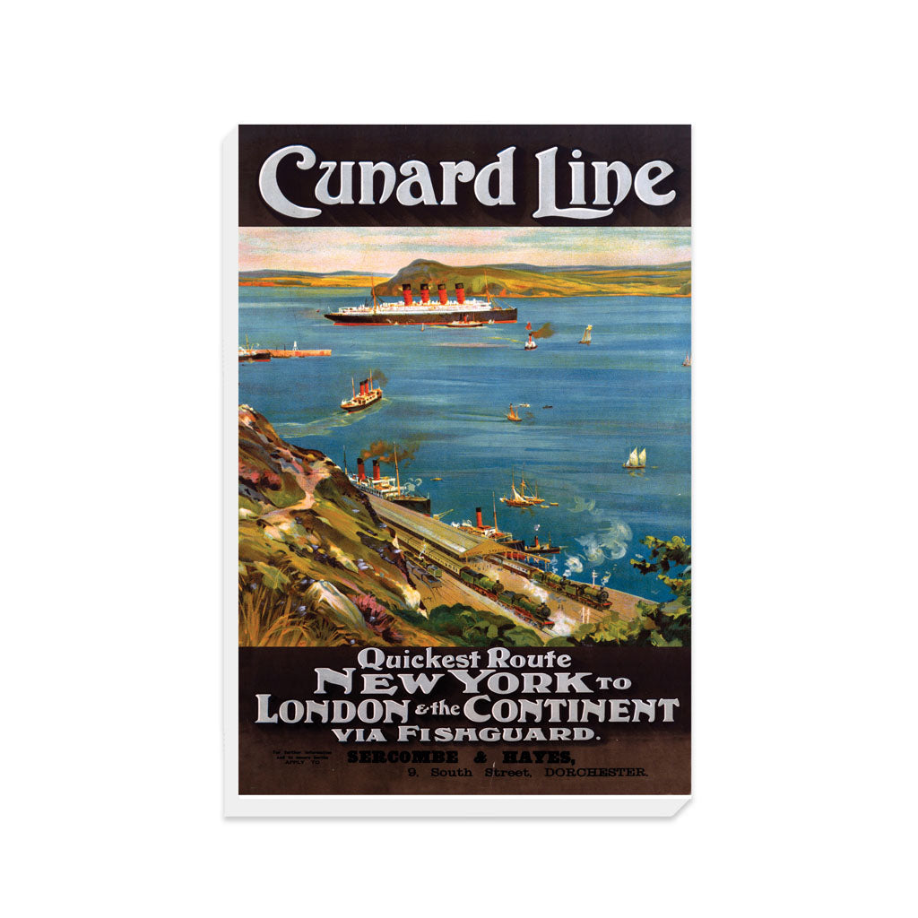Cunard Line, New York to London - Canvas