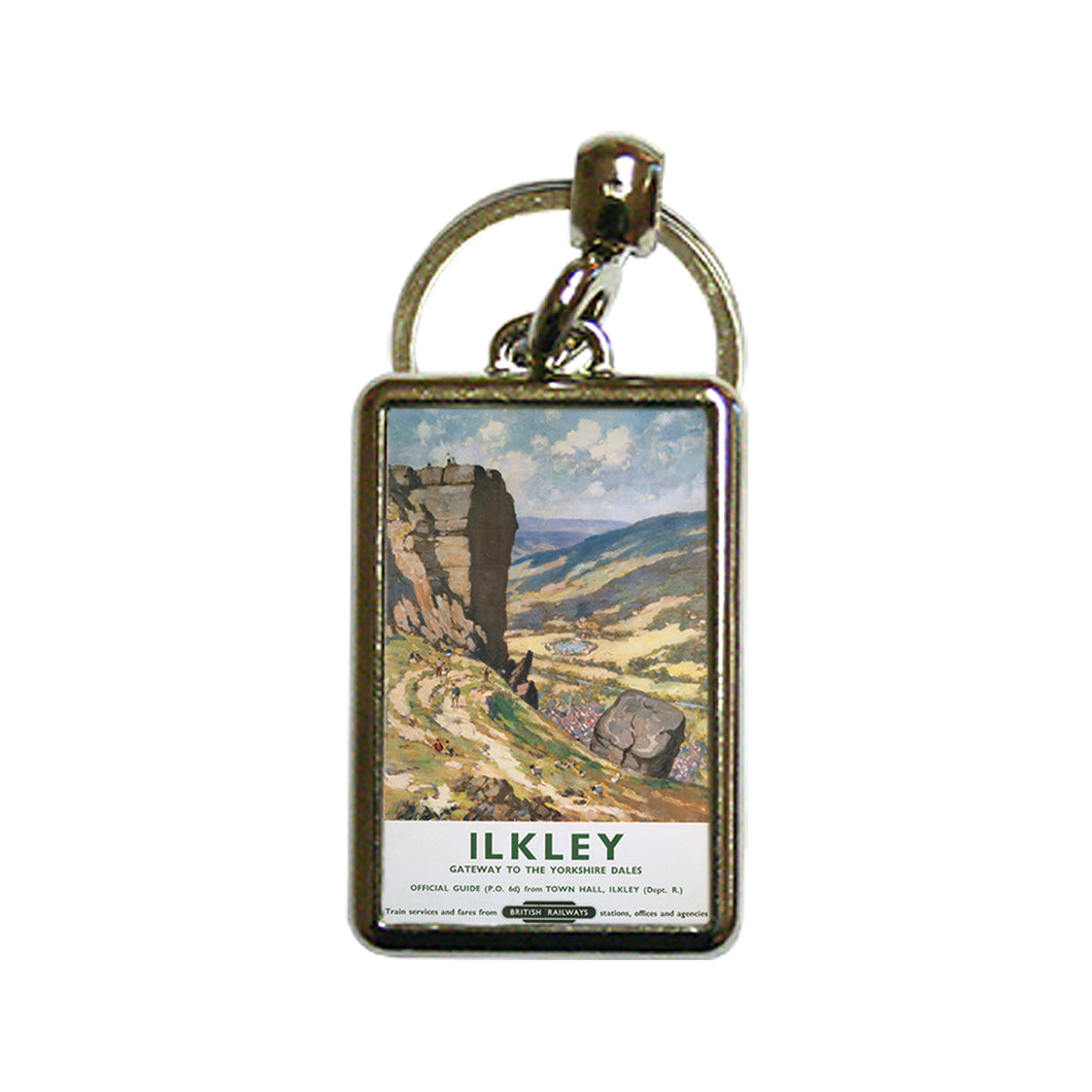 Ilkley - Gateway to the Yorkshire Dales - Metal Keyring