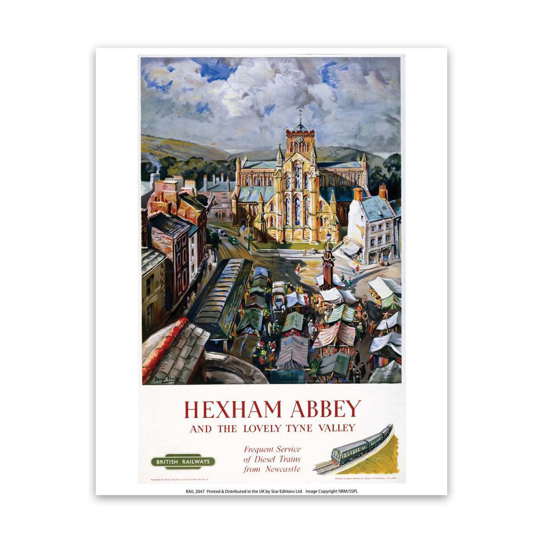 Hexham Abbey, Tyne Valley Art Print