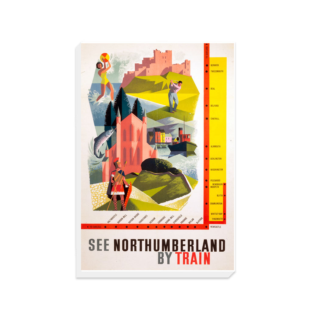 See Northumberland by Train - Canvas