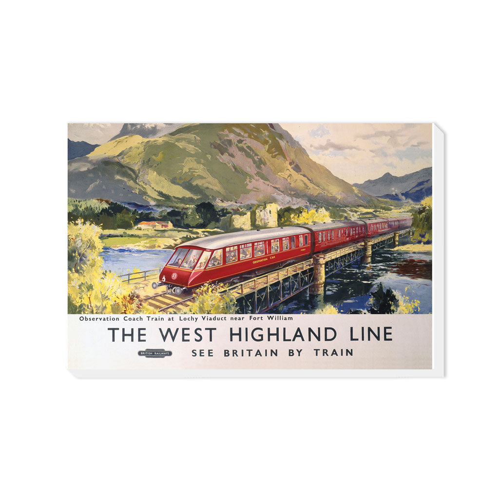 The West Highland Line - Lochy Viaduct nr Fort William - Canvas