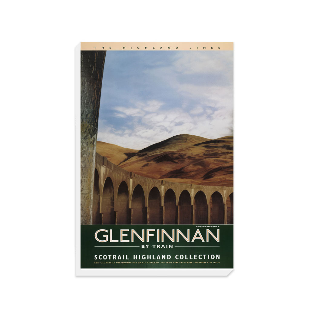 Glenfinnan by Train Highland Lines - Canvas